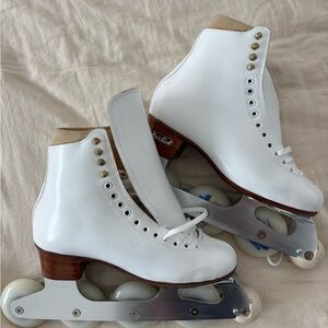 New White Women's Harlick Roller Skates Size 7.5